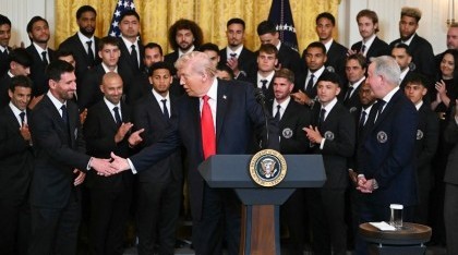 Donald Trump a Messi: 