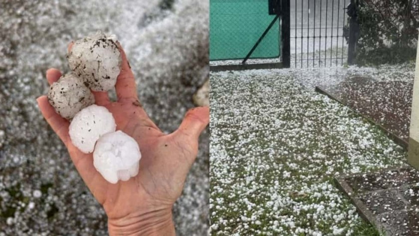 Graves destrozos por la caída de granizo en distintas ciudades de la provincia de Córdoba
