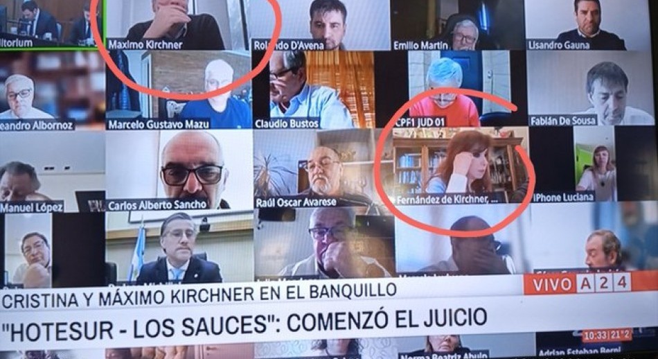 Hotesur-Los Sauces: comenzó el juicio contra Cristina y Máximo Kirchner